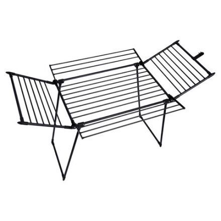 Сушилка напольная для белья раскладная, 5 зон сушки, 25 метров, LAIMA HOME MEGA BLACK, 700471