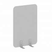 R-line Перегородки на металлических опорах на фетровых подпятниках DP.F-80-120 Серый/Серый металл 800*18*1200