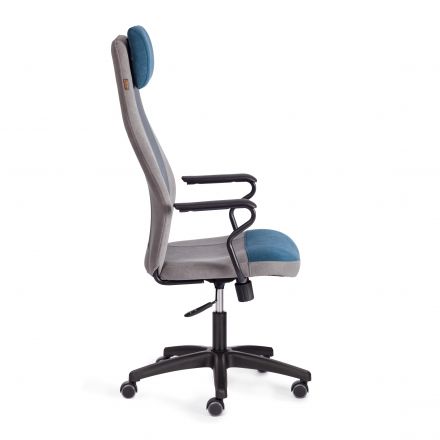 Кресло AVIATOR флок, ткань , синий/серый/серый, 32/29/W-12