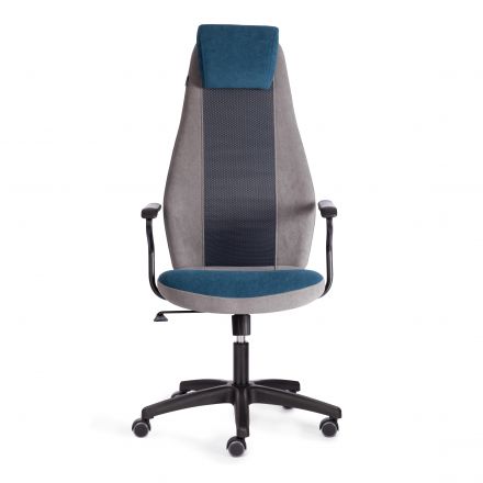 Кресло AVIATOR флок, ткань , синий/серый/серый, 32/29/W-12