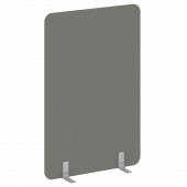 R-line Перегородки на металлических опорах на фетровых подпятниках DP.F-120-180 Металлик/Серый металл 1200*18*1800