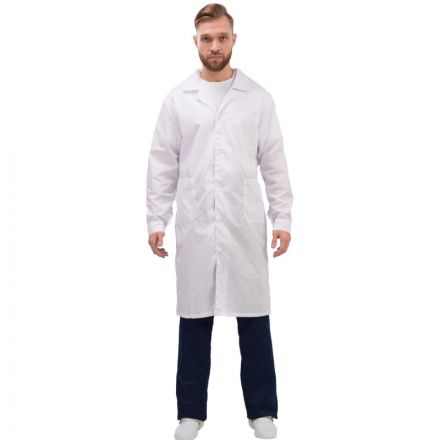 Халат мужской Медик м04-ХЛ белый (размер 48-50, рост 170-176)