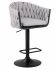 Стул барный DOBRIN LEON, серая ткань (LAR 275-17)