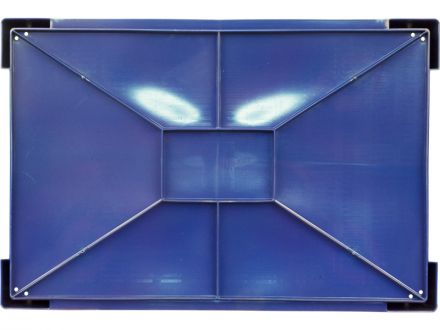 Ящик 600х400х135 дно сплошное  синий