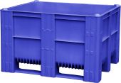 Контейнер 1200х1000х740 мм сплошной на 3-х полозьях синий