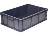 Ящик 600х400х180 мм сплошной без ручек серый морозостойкий