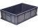 Ящик 600х400х180 мм сплошной без ручек серый морозостойкий