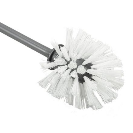 Ершик для унитаза с подставкой (высокий стан), закрытый, "Стар", серебристый, IDEA, М 5017