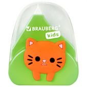 Корректирующая лента BRAUBERG KIDS "Котенок", 5 мм х 6 м, корпус ассорти, блистер, 272494
