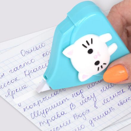 Корректирующая лента BRAUBERG KIDS "Котенок", 5 мм х 6 м, корпус ассорти, блистер, 272494 Корректирующая лента BRAUBERG KIDS "Котенок", 5 мм х 6 м, корпус ассорти, блистер, 272494