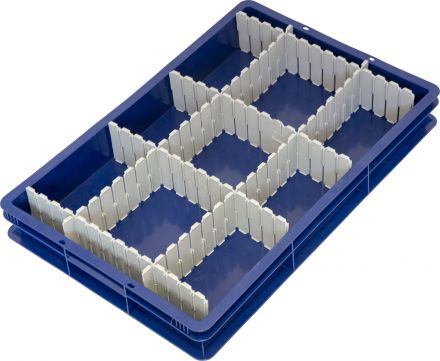 Ящик сплошной 600x400x75 синий