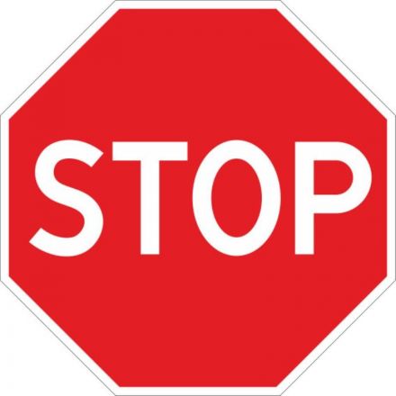 Дорожный знак 2.5Движение без остановки запрещено