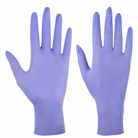 Перчатки нитриловые смотровые SFM Stable-Work/SUPERSOFT N 135, Германия, 50 пар (100 штук), размер 6-7, S (малый)