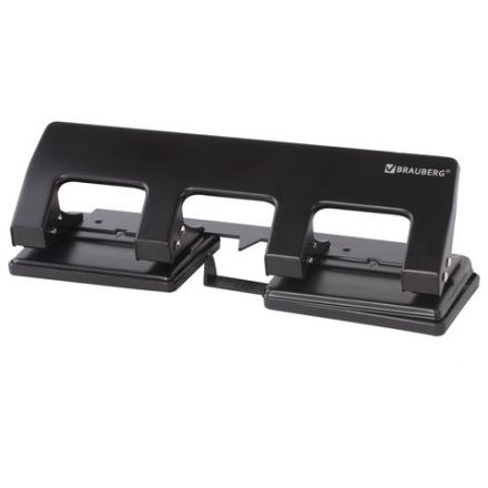 Дырокол металлический на 2-4 отверстия BRAUBERG "HL-4", до 15 л., черный, 221160 Дырокол металлический на 2-4 отверстия BRAUBERG "HL-4", до 15 л., черный, 221160