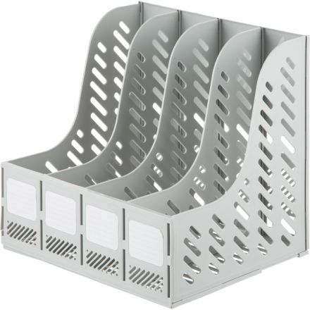 Лоток вертикальный Attache 4отделения сборный серый Лоток вертикальный Attache 4отделения сборный серый