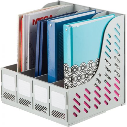 Лоток вертикальный Attache 4отделения сборный серый Лоток вертикальный Attache 4отделения сборный серый