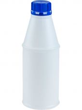 Бутыль п/э 1л круглая с пробкой, цв. неокрашенный Бутыль п/э 1л круглая с пробкой, цв. неокрашенный