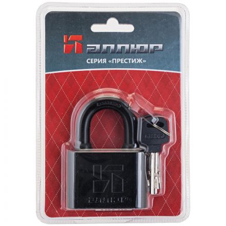 Замок навесной УЗК Аллюр ВС2С-601 (60xd=10,5) сталь черный (3кл) Замок навесной УЗК Аллюр ВС2С-601 (60xd=10,5) сталь черный (3кл)