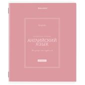 Тетрадь предметная CLASSIC 48 л., рельефный картон, матовая ламинация, АНГЛИЙСКИЙ, клетка, подсказ, BRAUBERG, 405137