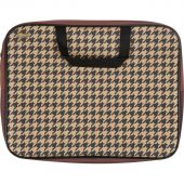 Папка для тетрадей №1School Fashion беж/чер А4,молн/ручки/ткань,40, ПМД2-20