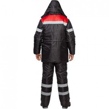 Костюм рабочий зимний з26-КПК черн/красн (р.60-62) 170-176