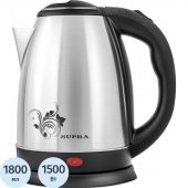 Чайник SUPRA KES-1802S, 1,8л, 1500Вт, металл