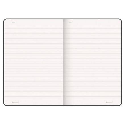 Блокнот А5 (130х210 мм), BRAUBERG ULTRA, балакрон, 80 г/м2, 96 л., линия, темно-зеленый, 113047