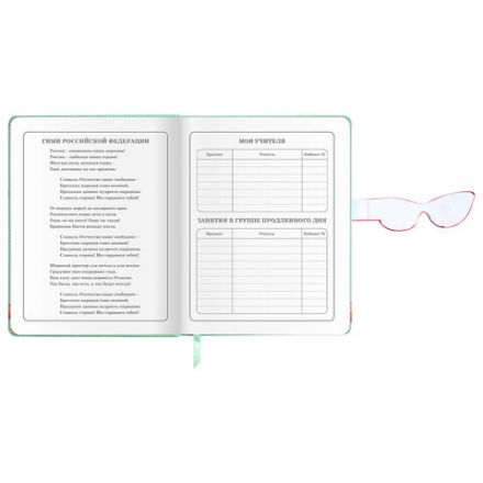 Дневник 1-4 класс 48 л., кожзам (твердая), застежка, ЮНЛАНДИЯ, "Корги в Очках", 106210