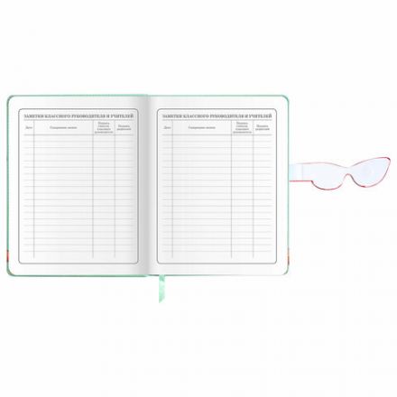 Дневник 1-4 класс 48 л., кожзам (твердая), застежка, ЮНЛАНДИЯ, "Корги в Очках", 106210