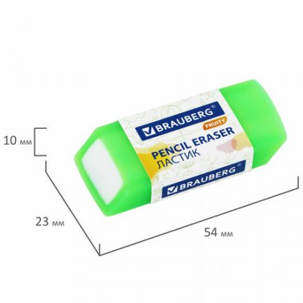 Ластики полупрозрачные BRAUBERG FRUITY НАБОР 4 штуки, размер ластика 54х23х10 мм, упаковка блистер, 271343 Ластики полупрозрачные BRAUBERG FRUITY НАБОР 4 штуки, размер ластика 54х23х10 мм, упаковка блистер, 271343
