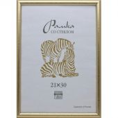 Рамка Зебра А4 21x30 см пластиковый багет 19 мм золотистая