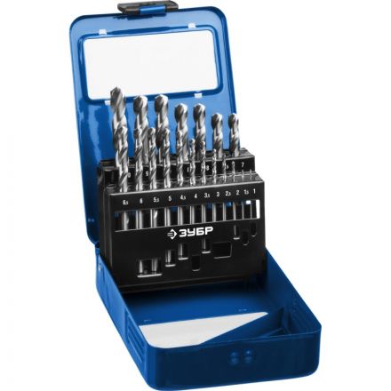 Набор сверл по металлу ЗУБР ПРОФ 19шт( 1-10мм) класс А (29625-H19)
