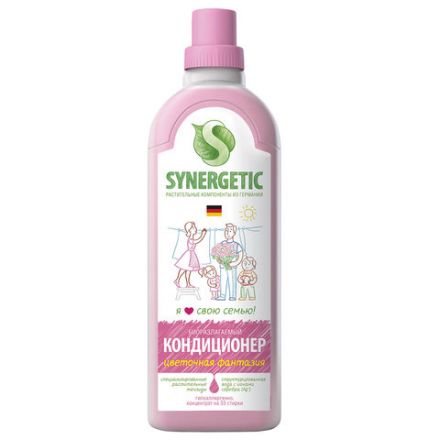 Кондиционер-ополаскиватель для белья 1 л SYNERGETIC "Аромамагия", гипоаллергенный, концентрат, 110100