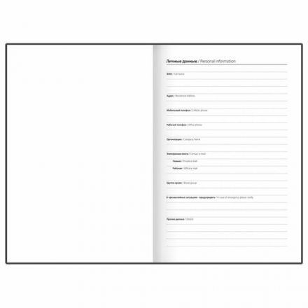 Ежедневник датированный 2026 145х215 мм, А5, STAFF, обложка бумвинил, синий, 117305