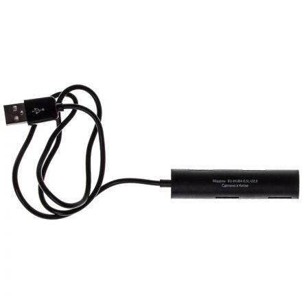 Разветвитель USB 2.0 Buro BU-HUB4-0.5R-U2.0 4порт. черный
