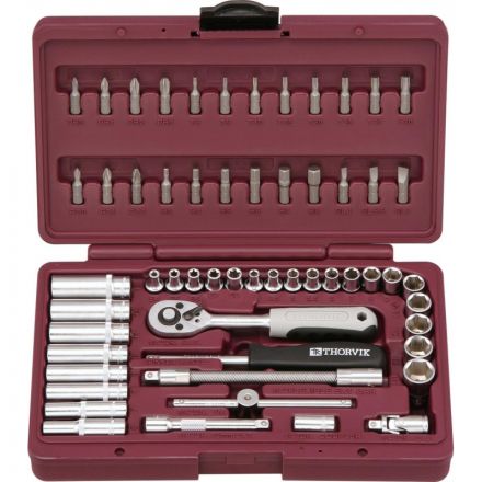 Набор инструмента 1/4DR, 57 предметов TS057 Набор инструмента 1/4DR, 57 предметов TS057