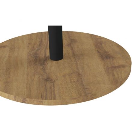 Стол журнальный KF_КАТ (9478232201)мет. черн./МДФ дуб вотан,черн Стол журнальный KF_КАТ (9478232201)мет. черн./МДФ дуб вотан,черн