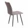 Стул обеденный Bari (2 шт. в упаковке) LT, велюр, серый/черный, 29, 41х55х89 см