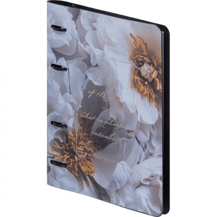 Тетрадь общая, IS, 175х212мм, 120л., клетка, кольца. Beauty, цветы N4580