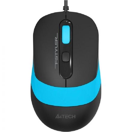 Мышь компьютерная A4Tech Fstyler FM10 чер/синий опт (1600dpi) USB (4but)