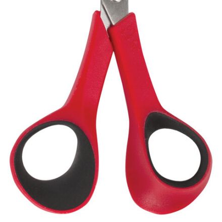 Ножницы для хобби и рукоделия ОСТРОВ СОКРОВИЩ 140 мм, 3-х сторонняя заточка, красно-черные, 237105 Ножницы для хобби и рукоделия ОСТРОВ СОКРОВИЩ 140 мм, 3-х сторонняя заточка, красно-черные, 237105
