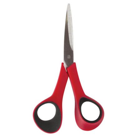 Ножницы для хобби и рукоделия ОСТРОВ СОКРОВИЩ 140 мм, 3-х сторонняя заточка, красно-черные, 237105 Ножницы для хобби и рукоделия ОСТРОВ СОКРОВИЩ 140 мм, 3-х сторонняя заточка, красно-черные, 237105