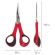 Ножницы для хобби и рукоделия ОСТРОВ СОКРОВИЩ 140 мм, 3-х сторонняя заточка, красно-черные, 237105 Ножницы для хобби и рукоделия ОСТРОВ СОКРОВИЩ 140 мм, 3-х сторонняя заточка, красно-черные, 237105