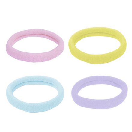 Набор для волос 12 шт: 8 резинок + 4 краба, пастельные цвета, MONTE VITA (МОНТЕ ВИТА), 457034