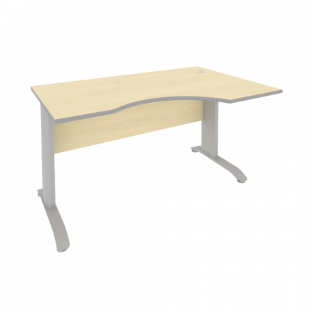 Riva Metal-L Стол криволинейный правый ПЛ.СА-2 (R) Клён металлик/Тёмно-серый металл 1400*900*750 Riva Metal-L Стол криволинейный правый ПЛ.СА-2 (R) Клён металлик/Тёмно-серый металл 1400*900*750