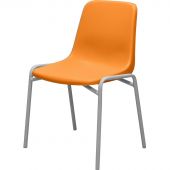 Стул GL_Комус Мебель Стрит RAL 9006, (пластик оранжевый)