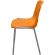 Стул GL_Комус Мебель Стрит RAL 9006, (пластик оранжевый)