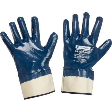 Перчатки защитные TopFort Шелдер Н КП с полным нитриловым покрытием р.10