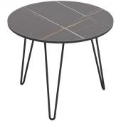 Стол журнальный _KF РИД Glass 430 D550 сахара нуар/черный матовый Стол журнальный _KF РИД Glass 430 D550 сахара нуар/черный матовый