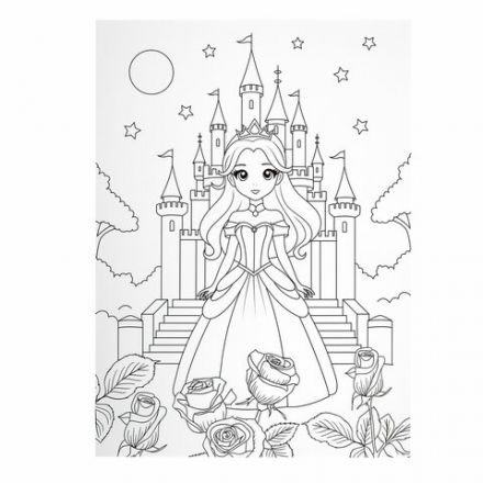 Набор ЮНОГО ХУДОЖНИКА "ПРИНЦЕССА" для рисования и творчества в кейсе ЮНЛАНДИЯ, 75 предметов, 665673